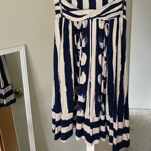 Anthropology Maeve Polka Dot Jersey Dress with keyhole - Picture 6 of 7